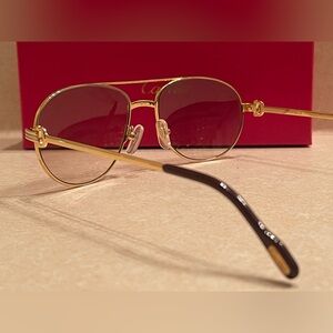 Classic  Cartier Aviator Sunglasses with Gold Frame